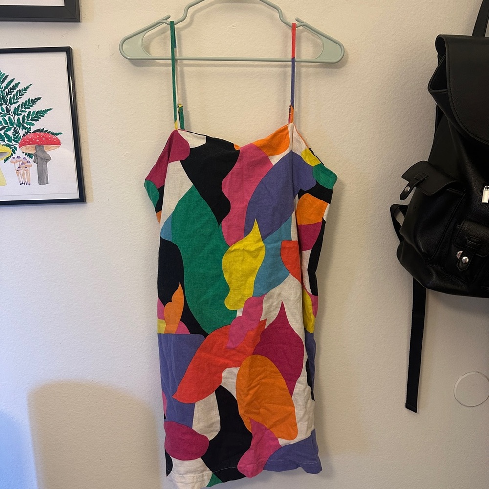 a new day Multicolor Abstract Dress